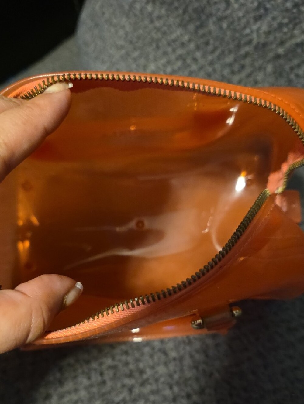 Furla Orange Patent Candy Satchel - Picture 3 of 3